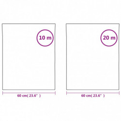 Fensterfolien 3 Stk. Statisch Matt Transparent Weiß PVC