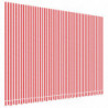 Markisenbespannung Rot und Weiß Gestreift 5x3,5 m