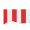 Markisenbespannung Rot und Weiß Gestreift 5x3,5 m