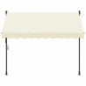 Markise Einziehbar Creme 250x150 cm Stoff und Stahl