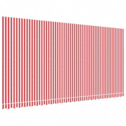 Markisenbespannung Rot und Weiß Gestreift 6x3 m