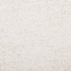 Teppich Shaggy Hochflor Modern Creme 160x230 cm