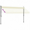 Markise Einziehbar Creme 350x150 cm Stoff und Stahl