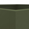 Pflanzkübel Olivgrün 42x38x75 cm Kaltgewalzter Stahl
