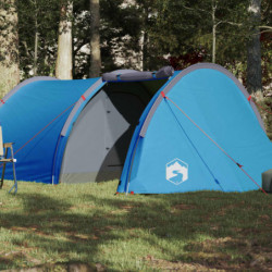 Campingzelt 4 Personen Blau...