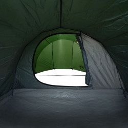 Campingzelt 4 Personen Grün Verdunkelungsstoff Wasserdicht