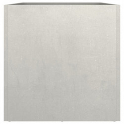 Pflanzkübel Silbern 62x30x29 cm Edelstahl