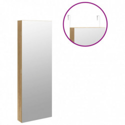 Spiegel-Schmuckschrank mit LED-Beleuchtung Wandmontage