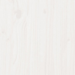 Pflanztisch mit Ablage Weiß 82,5x35x75 cm Massivholz Kiefer