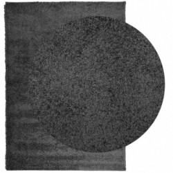 Teppich Shaggy Hochflor Modern Anthrazit 200x280 cm