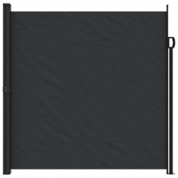 Seitenmarkise Ausziehbar Schwarz 200x600 cm