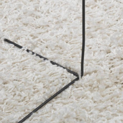 Teppich Shaggy Hochflor Modern Creme 200x280 cm