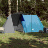 Campingzelt 3 Personen Blau Verdunkelungsstoff Wasserdicht