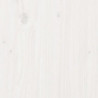 Pflanztisch mit Ablage Weiß 82,5x50x75 cm Massivholz Kiefer
