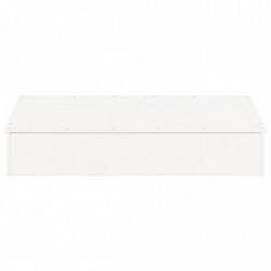 Sandkasten mit Deckel Weiß 111x111x19,5 cm Massivholz Kiefer