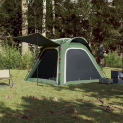 Campingzelt 4 Personen Grün Verdunkelungsstoff Wasserdicht