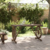 Gartentisch 115x55x65 cm Massivholz Tanne