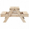 Picknicktisch mit Sandkasten für Kinder Massivholz Kiefer