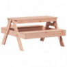 Picknicktisch für Kinder 88x97x52 cm Massivholz Douglasie