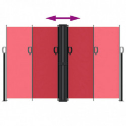 Seitenmarkise Ausziehbar Rot 160x600 cm