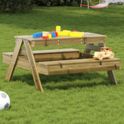 Picknicktisch für Kinder 88x97x52 cm Imprägniertes Kiefernholz