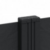Seitenmarkise Ausziehbar Schwarz 120x1200 cm