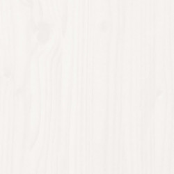 Sonnenliege Weiß 205x70x31,5 cm Massivholz Kiefer