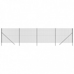 Maschendrahtzaun Anthrazit 2,2x10 m Verzinkter Stahl