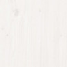 Sonnenliege Weiß 205x80x31,5 cm Massivholz Kiefer