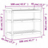 Pflanztisch Ablagen 108x45x86,5 cm Imprägniertes Kiefernholz