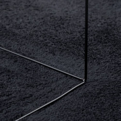 Teppich OVIEDO Kurzflor Schwarz 240x340 cm