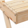 Picknicktisch 105x134x75 cm Massivholz Kiefer