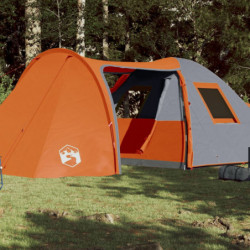 Campingzelt 6 Personen Grau...