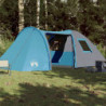 Campingzelt 6 Personen Blau Verdunkelungsstoff Wasserfest