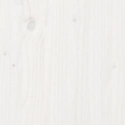 Pflanztisch mit Ablagen Weiß 108x45x86,5 cm Massivholz Kiefer