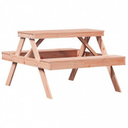 Picknicktisch 105x134x75 cm Massivholz Douglasie