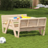Picknicktisch für Kinder 88x122x58 cm Massivholz Kiefer