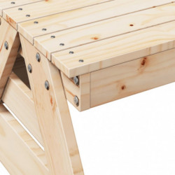 Picknicktisch für Kinder 88x122x58 cm Massivholz Kiefer