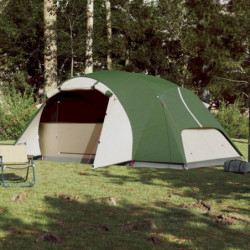 Campingzelt 8 Personen Grün Verdunkelungsstoff Wasserfest