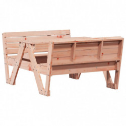 Picknicktisch für Kinder 88x122x58 cm Massivholz Douglasie