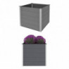 Garten-Hochbeet Tenea WPC 100x100x91 cm Grau