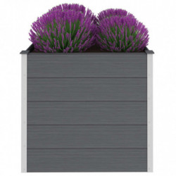 Garten-Hochbeet Tenea WPC 100x100x91 cm Grau