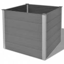 Garten-Hochbeet Tenea WPC 100x100x91 cm Grau