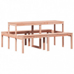 Picknicktisch 160x134x75 cm Massivholz Douglasie