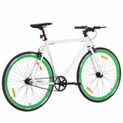 Fahrrad mit Festem Gang Weiß und Grün 700c 51 cm