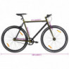 Fahrrad mit Festem Gang Schwarz 700c 55 cm
