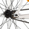 Fahrrad mit Festem Gang Weiß und Orange 700c 59 cm