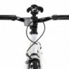 Fahrrad mit Festem Gang Weiß und Schwarz 700c 55 cm