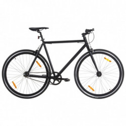 Fahrrad mit Festem Gang Schwarz 700c 59 cm