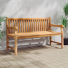 Gartenbank 150 cm Massivholz Teak